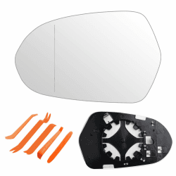 Spiegelglas Ersatz für Audi A6(4G) 2011-2018/A6 Allroad(4G) 2012-2018/A6 Avant(4G) 2011-2018 beheizbar Ersatzspiegelglas Fahrerseite Außenspiegel Asphärisch Rückspiegelglas Seitenspiegelglas Links