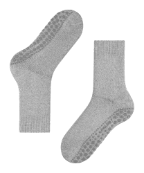 FALKE Herren Hausschuh-Socken Homepads, Baumwolle, 1 Paar, Grau (Light Grey 3400), 39-42