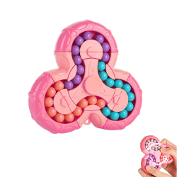 Magische Bohne Puzzle-Spielzeug, YUDANSI Rotierendes Fingerwürfel-Spielzeug, Zauberwürfel Handlich Spinner Fidget-Spielzeug Ball iq-Spiel, Geschenk für Kind ab3 Jahren Weihnachten Geburtstag Neujahr
