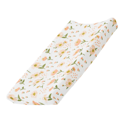 Baby Floral Windel Wickelunterlage Cradle Matratze Wickelauflagen Säugling Stretchy Stoff Wickeltisch Abdeckung Baby Nursery Windel Abdeckun 32''X 16 ''(Nur Abdeckung, Pad nicht inbegriffen)