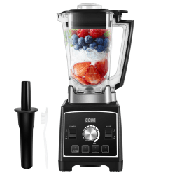 Vpcok Direct Standmixer Hochleistungsmixer 2000W 2L Becher 8 Profi-Klingen, Smoothie Maker mit 8 Gänge und Ein Impuls-Taster, 5 Intelligente Voreinstellungen (Eiszerklendern/Smoothie/Mahlen/Saft)