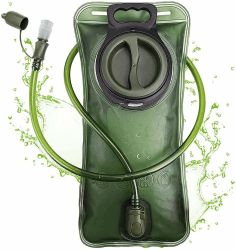 PUNDA Trinkblase, 2L Hydration Blase staubdichte und antimikrobielle Hydration Bladder Wasserblase Trinkbeutel Wassertank mit Schlauch ALS Trinksystem