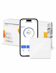 Refoss Heizungsthermostat WLAN, Wasser Fußbodenheizung Thermostat Boiler, Smart Thermostat, Sprachsteuerung Raumthermostat, Intelligente Fernbedienung Wandthermostat Digital für HomeKit, Alexa, Google