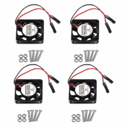 4 Stück 3007 Lüfter für Raspberry Pi 4, 30 x 30 x 7 mm, Kühlerlüfter, bürstenloser Pi-Lüfter, 30 mm, 1,18 Zoll, 3,3 V, 5 V DC, leiser Lüfter für Raspberry Pi 4, Pi 3 B+, ​​Pi 3 B, Pi 2, Pi B+