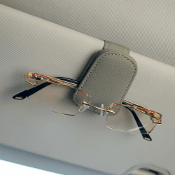 Sewokon 2 Stück Brillenhalter für Auto, Sonnenbrillenhalter Auto, Auto Brillenhalter, Brillenhalterung Auto, Brillenhalter Auto, Auto Sonnenbrillenhalter, Auto Brillenhalterung, Brillenclip(Grau)