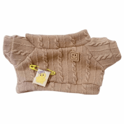 niannyyhouse Puppen Anziehen Strickpullover 20 cm 40 cm Plüschpuppenkleidung (Braun-40cm)