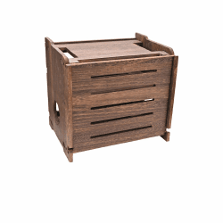 Aufbewahrungsbox für WLAN-Router aus Holz, Wandhalterung, Modem-Kabel, Routerabdeckung, organisierte Steckdosenleiste, Kabelmanagement, Verstecken, Montage erforderlich, 31,8 cm L x 22,6 cm B x 24,9