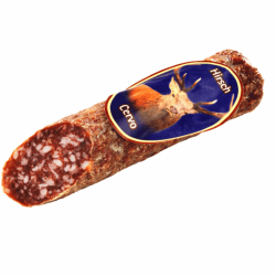 Italienische Salami - Südtiroler Hirschsalami 200g - Viktor Kofler Salami Spezialität aus Lana/Südtirol