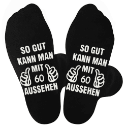 Jeasona Geburtstag Socken Herren Baumwolle Anti-Rutsch Socken Geburtstagsgeschenk Mann Geschenkideen Lustige Geschenke für Männer