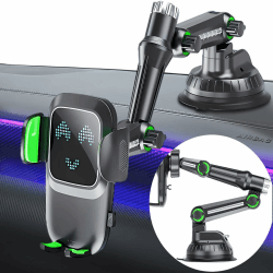 Rilime Auto Handyhalterung für LKW, 360° Multifunktionaler Drehbarer Und Armaturenbrett Super Saugnapf stabil Telefonhalterung KFZ Handy Halterung für Alle Handys