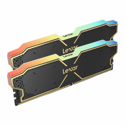 Lexar THOR RGB DDR5 RAM 32GB Kit (2x16GB) 6000 MHz, DRAM 288-Pin UDIMM Desktop-Speicher, Hochleistungs Gaming Computerspeicher unterstützt Intel XMP 3.0/AMD Expo, On-die ECC, 1.35V(LD5U16G60C38BG-RGD) THOR 6000 MHz 32GB Kit (2x16GB) RGB CL38