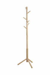 AC Design Furniture Kleiderständer Yannick, B: 51 x T:45 x H: 176 cm, Rubberwood, Braun, Natur
