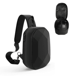 JSVER Tasche für Meta Quest 3S/Quest 3/Quest 2,Tragetasche für Oculus Quest Pro/Quest 2 und Meist Elite Strap, Rucksack Reiseetui kompatibel mit Elite Strap VR Headset Gamepad Controller-Schwarz