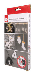 Rayher Silikon-Gießform Winter + Schablone A5, 6 Motive, zum Ausgießen mit Kreativ Beton, Art Resin Gießharz, Raysin-Gießpulver, für Geschenkanhänger, Christbaumanhänger, Bunt