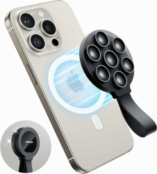 JOYROOM Handy Saugnapf Halterung, Magnet Handyhalterung mit MagSafe Kompatibel mit iPhone 15/14/13/12, Magnetische Handyhalterung für Dusche, TikTok Ersteller, Videos und Selfies
