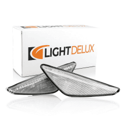 LIGHTDELUX Ersatz für 2 x LED Seitenblinker Blinker Kotflügel-Blinker links rechts ohne Fehlermeldung kompatibel mit BMW 3er E46 Coupe Cabrio V-17010327