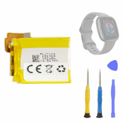 Aousavo LSS282024P ersatz akku Kompatibel mit Fitbit Sense 2 Smartwatch Uhr Fitnessarmband mit ersatz kit