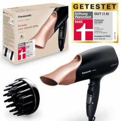 Panasonic EH-NA63 Nanoe Haartrockner, Stiftung Wartentest 1,8, mit Diffusor, Styling-Düse, Gebläse- & Temperaturstufen, für sichtbaren Glanz, 2000 W Leistung, ergonomisches Design, Roségold