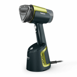 Tefal AeroSteam Dampfglätter, Keramik-Bügelsohle, 20 g/Min. Dampfleistung, 90 g/Min. Dampfstoß, 100 ml abnehmbarer Wassertank, Geräuschpegel von 84 dB(A), 3 Modi, 1400 Watt, Blau/Grün, DT9810F0