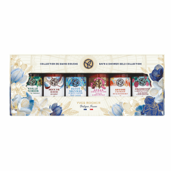 Yves Rocher DUSCHGEL-SET - Festliche Verpackungsbox mit 6 Mini-Duschgels in verschiedenen Duftrichtungen - Geschenke für Frauen, Ideal zum Ausprobieren oder für Reisen - 6 x 30 ml