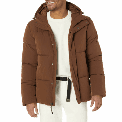 Amazon Essentials Herren Halblange Steppjacke Mit Kapuze (In Übergrößen Erhältlich)