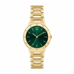 BOSS Analog Quarzuhr für Damen Kollektion Breath mit Goldfarben Edelstahlarmband - 1502649