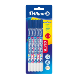 Pelikan Tintenlöscher Super Pirat, Set mit 10 Tintenkillern, Strichstärke B (breit), 9+1 Stück, 317545