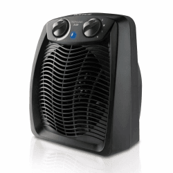 Taurus Heizgerät | Tropicano 2400 | 2400W | Heizlüfter | Leise | Einstellbarer Thermostat | 2 Heizstufen | Ventilator | Betriebsanzeige | Kompakt | Schwarz