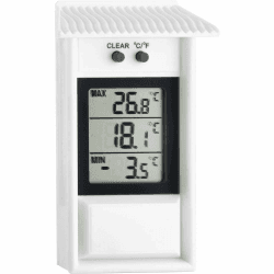 TFA Dostmann Digitales Maxima-Minima-Thermometer, wetterfest, für innen oder außen geeignet, L 81 x B 31 x H 132 mm
