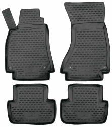 Walser XTR Gummi Fussmatten Auto kompatibel mit Audi A4 2007-2016, A4 Avant 2007-2015, A4 Allroad 2009-2016, 100% passgenaue Auto Fußmatten, robuste Universal Fußmatte Auto, Gummimatten Auto
