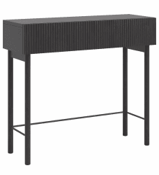 Selsey Konsolentisch Mit Schublade Beistelltisch 90 cm Eingangstisch Konsole Schminktisch Stehend Portland Schwarz Nolie