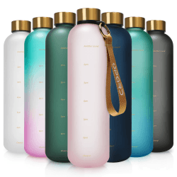 Opard Trinkflasche 1L/800mL, Kohlensäure Sprudel Geeignet, Auslaufsicher, Tritan Water Bottle, BPA-Frei, Wasserflaschen, Drinking Bottle, sporttrinkflasche, Gym, Fitness, Getränkeflasche