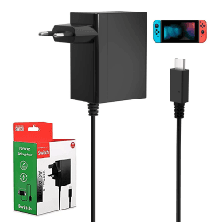 39W Netzteil für Switch Ladekabel, 15V 2.6A Switch AC Adapter Ladegerät für Switch Lite, Switch Dock, Switch OLED, Switch Pro Controller Unterstützt TV-Modus, Handheld Docking Station 1.5M/5FT