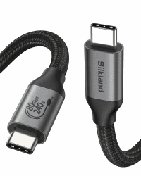 Silkland USB 80Gbps Kabel für Thunderbolt 5 Kabel 2M, bis zu 120Gbps Videobandbreite, 4K@540Hz, Dual 8K@60Hz, PD3.1 240W, USB4 V2.0 Kompatibel mit Thunderbolt 4/3, USB C, SSD, eGPU, Laptop, Monitor