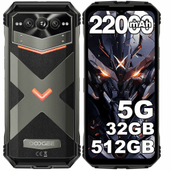 DOOGEE VMAXPRO 5G Outdoor Handy 512 GB/TF 2TB + 32GB 22000mAh(33W) Android 14 Outdoor Smartphone 6,58'' FHD+120Hz, 108MP+16MP+20MP Nachtsichtkamera, IP68/IP69K Baustellenhandy/WiFi 6/NFC/Fingerabdruck
