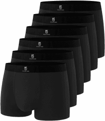 GLESTORE Herren Boxer Boxershort Unterhose 5er Pack Black Herren Unterwäsche Modale