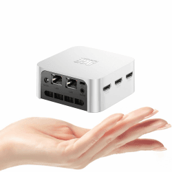 ACEMAGICIAN Mini PC Шin11 Pro,8GB LPDDR5 RAM 256GB M.2 SSD,Dual LAN,Ιntel Alder Lake-Ν95 (bis zu 3,4 GHz) Micro Desktop-PC 4K HDMIx 3 für Business|Schule|Büro