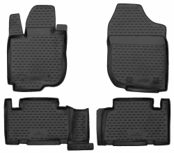 Walser XTR Gummi Fussmatten Auto kompatibel mit Toyota RAV 4 III (A3) 2010-2014, 100% passgenaue Auto Fußmatten, robuste Universal Fußmatte Auto, Gummimatten Auto, Auto Fussmatten Gummi
