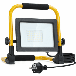 Aigostar LED Baustrahler 30W 2700LM (Ersetzt 270W),LED Arbeitsleuchte mit Stecker,Wasserdichtes Arbeitsscheinwerfer Bauscheinwerfer,für Werkstatt oder Baustelle,Garage, 6500K Tageslichtweiß