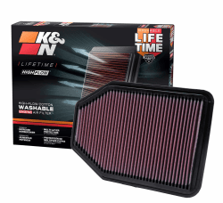 K&N 33-2364 Motorluftfilter: Hochleistung, Prämie, Abwaschbar, Ersatzfilter,Erhöhte Leistung, 2007-2018 Wrangler