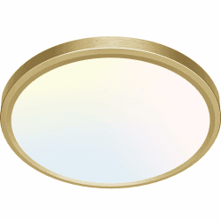 zemty 24W LED Deckenleuchte Flach 29.5cm 3Farben 3000/4000/6500K Deckenlampe,Golden Ultra Dünn LED Lampen Deckenlampen,Deckenleuchten Deckenbeleuchtung für Badezimmer,Wohnzimmer,Küche,Schlafzimmer
