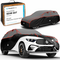 Walser Hagelschutz Abdeckplane Auto, Auszeichnung Sehr Gut* Auto Hagelschutzplane, Abdeckplane Auto Premium Hybrid, Autogarage Abdeckung, Abdeckung Auto 100% Polyester, Auto Abdeckung Größe 7 SUV/Van
