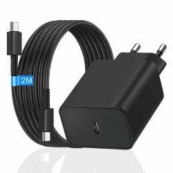 45W USB C Ladegerät Schnellladekabel für Samsung Galaxy S25 S24 S23 S22 S21 S20 fe Ultra S10 S9 S8 A55 A54 A53 A52 A51 A50 A34 A33,2M Ladekabel mit Netzteil Fast Charger Stecker Schnelladegerät Kabel