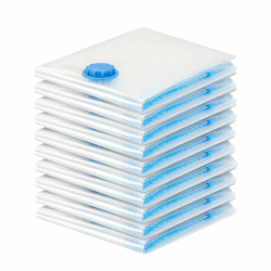Vakuumbeutel für Kleidung – 10 STK 30 x 40 cm Wiederverwendbare Kleidungs Aufbewahrungsbeutel Vakuumbeutel, mit Dicht und Platzsparende Reisebeutel, für Kleidung, Bettdecken, Bettwäsche usw