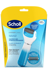 Scholl Expert Care, Hornhaut Entfernung für seidig weiche Füße,elektrischer Hornhautentferner schnell & Mühelos (mit Meeresmineralien Rolle für präzise Ergebnisse,1 Gerät inkl. Rolle)1 Stück