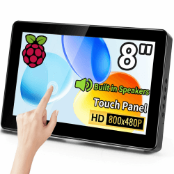 Kenowa 8 Zoll Kleiner Touchscreen Monitor Tragbarer Raspberry pi Touch Bildschirm 800x480P HD Farbe Mini Bildschirm Monitor mit 2 HDMI Eingang für PC Laptop/Raspberry pi Zero B+ Jetson Nano