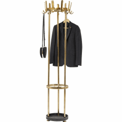 Kare Design Garderobenständer Gala, Garderobe gold, Garderobe Retro, Garderobe Casino Style, (H/B/T) 187x50x50cm