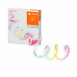 LEDVANCE TV LED Strips 1m mit USB Anschluss, RGB inklusive Fernbedienung, Hintergrundbeleuchtung Fernseher, Beleuchtung für Bilder, Lichtband selbstklebend, TV Surround FLEX St Rgbw-farben Änderbar