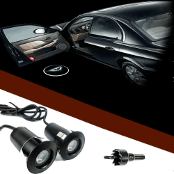 FOLGEMIR Autotür Logo Licht, 12V LED Projektor, Ghost Shadow Willkommen Einstiegsbeleuchtung, 5th Gen. Geist Schatten Lampe, universal for Alle KFZ (Logo 147 - Batman)