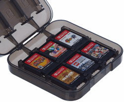 Amazon Basics - Aufbewahrungsbox für Spiele der Nintendo Switch - Schwarz